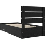  Okvir za krevet Crni hrast 90 x 200 cm Konstruirano drvo - Crni hrast 90 x 200 cm | shoptok.hr