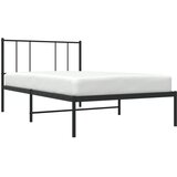  Metalni okvir za krevet s uzglavljem crni 90x200 cm | Eponuda.ba