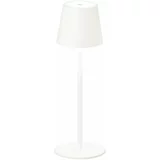 Fischer & Honsel Bijela LED prigušiva stolna svjetiljka sa senzorom pokreta i metalnim sjenilom (visina 38 cm) Tropea -