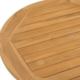  Vrtni blagovaonski stol Ø 90 x 75 cm od masivne tikovine | Eponuda.com