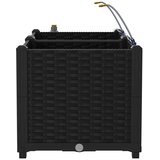  Vrtna saksija 2 pcs Crna 80 x 40 x 37,5 cm Plastika | Eponuda.com