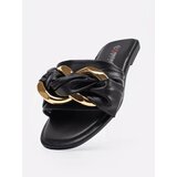 Shelvt Women's flat flip-flops black | shoptok.hr