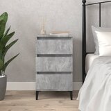  Noćni ormarić siva boja betona 40x35x70 cm konstruirano drvo | shoptok.hr
