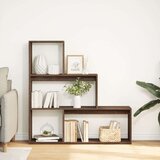 vidaXL Pregrada / regal za knjige 3 razina hrast 123x29x123 cm drveni | shoptok.hr