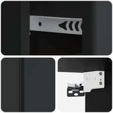  Stenski nočni omarici Črna 34,5 x 33 x 20 cm Inženirski les, (5000209971) | Shoptok.si