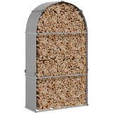  Držač za cjepanice svjetlosivi 120x45x210 cm pocinčani čelik | shoptok.hr