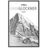  Plakat - Majestic mountain peak Glosslockner mountain crown mountain landscape 60x90 Crni okvir | shoptok.hr