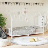 Maison Chic Otroški posteljni okvir - Otroški ležaj bel 90x200 cm trdna borovina-J2743, (21794272) | Shoptok.si