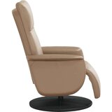  Naslonjač od umjetne kože s osloncem za noge boja cappuccina | shoptok.hr