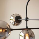 Endon 106661 - Luster na štapu ONTARIO 6xE14/7W/230V crna/dimljena crna | Eponuda.com