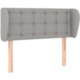Maison Chic Vzglavna omarica - Nočna omarica - Posteljna omarica z ušesi svetlo sivo 93x23x78/88 cm blago, (21709809) | Shoptok.si