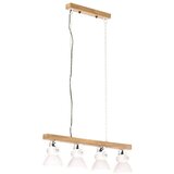  Stropna svetilka bela E27 mangov les | Shoptok.si