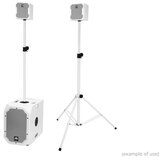 Omnitronic BOB-10A WH 10" Aktivni subwoofer z aktivnim izhodom za satelite, 300W - - Audio-Kondric | Shoptok.si
