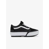 Vans Black Women's Floral Suede Details Platform Sneakers - Women