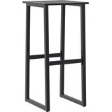  Barski stolci 2 kom crni 38x38x80 cm od čelika obloženog prahom | shoptok.hr
