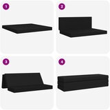 SOFA na razvlačenje 200 x 67 x 45 cm Crna | shoptok.hr