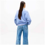 Tommy Jeans Puloverji TJW MELANGE FLAG SWEATER Modra | Shoptok.si