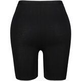 Trendyol Curve Plus Size Leggings - Black - High Waist Cene