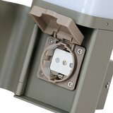 Brilagi Spoljašnja zidna lampa sa SCHUKO utičnicom PILLAR 1xG9/11W/230V IP44 siva | Eponuda.com