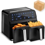  Friteza na vrući zrak XXL 8l friteza s dvostrukom komorom Berdsen BD-653 crna i srebrna | shoptok.hr