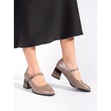 GOODIN Women's pumps with a beige heel | Shoptok.si