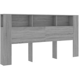 Maison Chic Vzglavna omarica - Nočna omarica - Posteljna omarica siva sonoma 200x18,5x104,5 cm, (21705602) | Shoptok.si