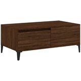 Maison Chic Klubska mizica - kavna mizica - Nizka mizica rjav hrast 90x50x36,5 cm inženirski les, (21753061) Cene