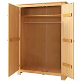 Støraa Ormar od masivnog bora s ogledalom u prirodnoj boji 120x170 cm Bertram – | shoptok.hr