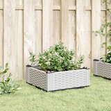  Cvetlično korito z zatiči belo 42,5x42,5x28,5 cm PP | Shoptok.si