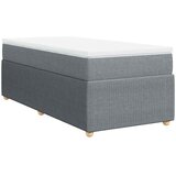  Krevet s oprugama i madracem svjetlosivi 100x200 cm od tkanine | shoptok.hr