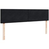  Otomanski krevet s madracem i LED crni 160x200cm baršunasti | shoptok.hr