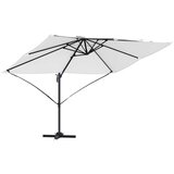 vidaXL Kantilever Roma senčnik Bež in črna 352 x 251 x 260 cm, (5000045713) | Shoptok.si