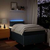 vidaXL Krevet s oprugama i madracem plavi 120 x 190 cm od tkanine | shoptok.hr