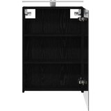  Kupaonski ormar s ogledalom Zidne Crni hrast 50 x 14 5 x 70 cm | shoptok.hr