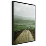  Slika - Road Across the Plains (1 Part) Vertical 40x60 U crnom drvenom okviru | shoptok.hr