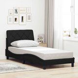  Okvir za krevet bez madraca crni 90x190cm od tkanine | shoptok.hr