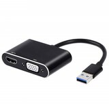  Konvertor 3.0 KT-U2HV023 USB na HDMI + VGA ( 11-514 ) Cene