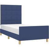  Za krevet s uzglavljem plavi 100x200 cm od tkanine | shoptok.hr