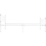  Posteljni okvir bel kovinski 90x200 cm, (20606655) | Shoptok.si