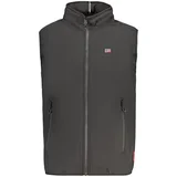 muški softshell prsluk s kapuljačom crna