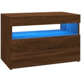 Maison Chic TV omarica - TV stojalo - Televizijska omarica z LED lučkami rjavi hrast 60x35x40 cm, (21699991) Cene