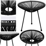  Vrtni stol, crni 50 x 40 x 40 cm | shoptok.hr