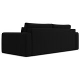 Makamii Crna baršunasti sklopiva/s prostorom za odlaganje sofa 238 cm Kapua – | shoptok.hr
