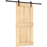  Klizna vrata s priborom za montažu 95 x 210 cm masivna borovina | shoptok.hr