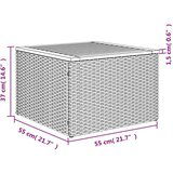  13-dijelni set vrtnih sofa s jastucima poliratan crni | shoptok.hr