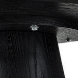 Furnhouse Črna mizica v hrastovem dekorju ø 60 cm Tango – | Shoptok.si