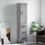 vidaXL Visoka omara siva sonoma 34,5x34x180 cm inženirski les | Shoptok.si