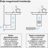 Klarstein Velaire indukcijska ploča za kuhanje s napom | 4 zone kuhanja | 8400 W | 80 cm | shoptok.hr