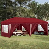  Rastezljivi šator za zabave 575 x 288 x 245 cm Tamno crvena | shoptok.hr