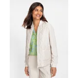 Olsen Bomber jakna 15001406 Écru Regular Fit